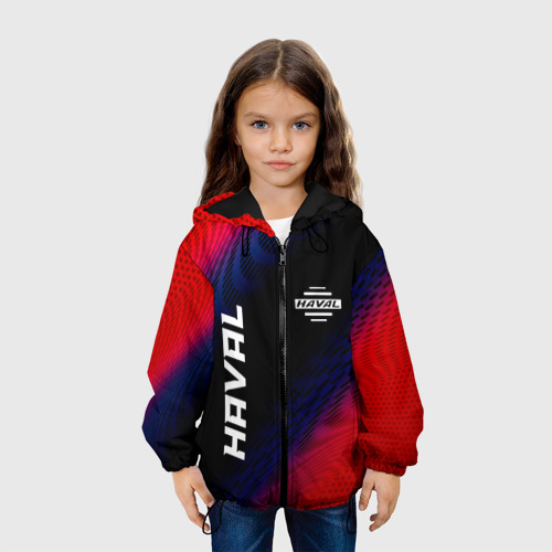 Детская куртка 3D Haval красный карбон, цвет черный - фото 4