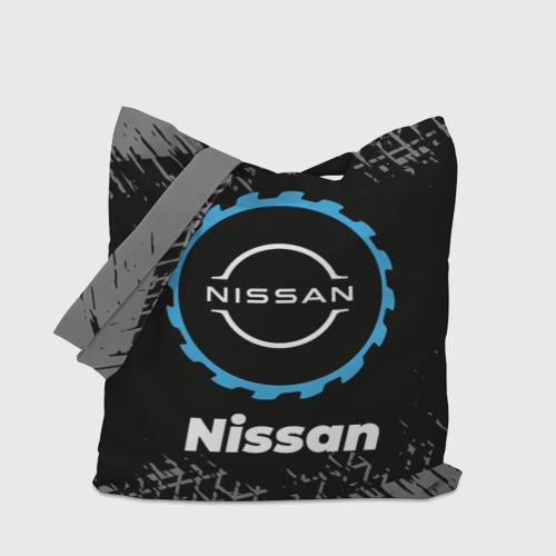 Шоппер 3D Nissan в стиле Top Gear со следами шин на фоне - фото 4