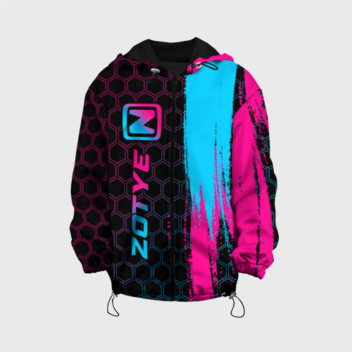 Детская куртка 3D Zotye - neon gradient: по-вертикали, цвет черный