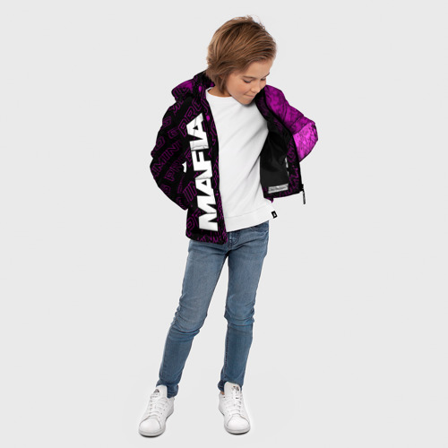 Зимняя куртка для мальчиков 3D Mafia pro gaming: по-вертикали, цвет черный - фото 5