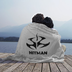 Плед 3D Hitman с потертостями на светлом фоне - фото 2