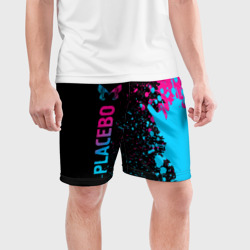 Мужские шорты спортивные Placebo - neon gradient: по-вертикали - фото 2