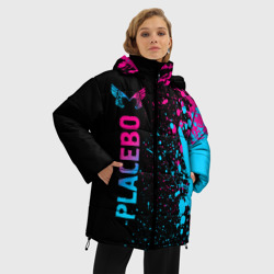 Женская зимняя куртка Oversize Placebo - neon gradient: по-вертикали - фото 2