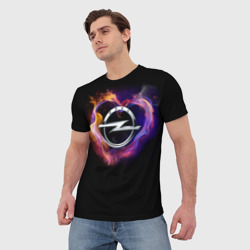 Мужская футболка 3D С логотипом Опель - фото 2