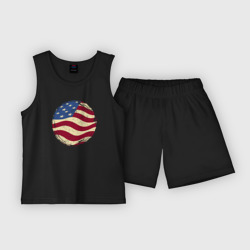 Детская пижама с шортами хлопок Flag USA