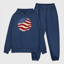 Мужской костюм oversize хлопок Flag USA