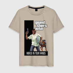 Мужская футболка хлопок GTA Franklin Clinton