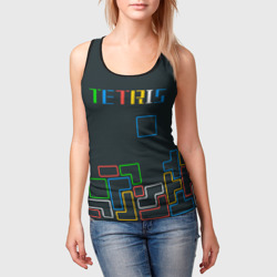 Женская майка 3D Tetris neon - фото 2