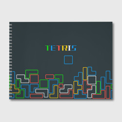Альбом для рисования Tetris neon