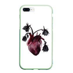 Чехол для iPhone 7Plus/8 Plus матовый Увядшее сердце: поникнувшие розы