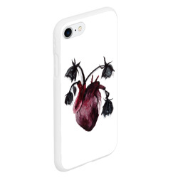 Чехол для iPhone 7/8 матовый Увядшее сердце: поникнувшие розы - фото 2