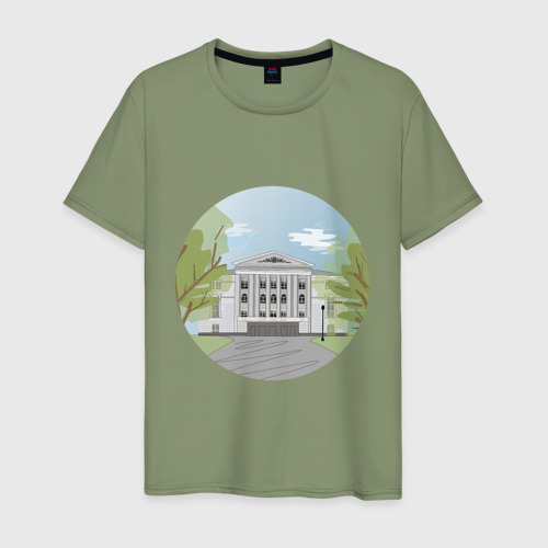 Мужская футболка хлопок Пермь, цвет авокадо