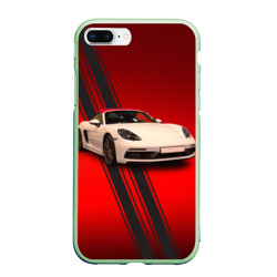 Чехол для iPhone 7Plus/8 Plus матовый Немецкий спортивный автомобиль Porsche