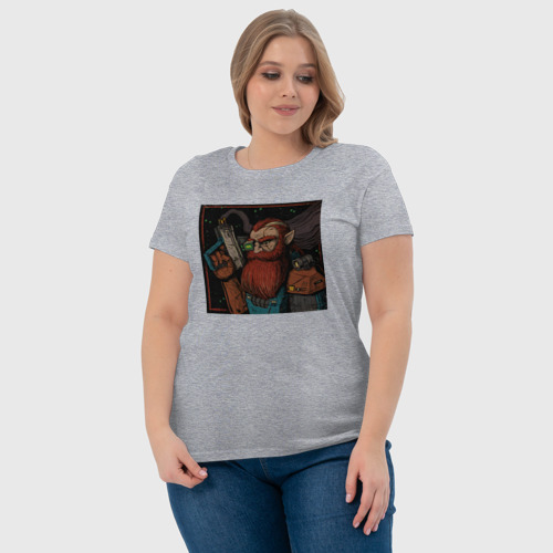Женская футболка хлопок с принтом Scout - Deep Rock Galactic, фото #4