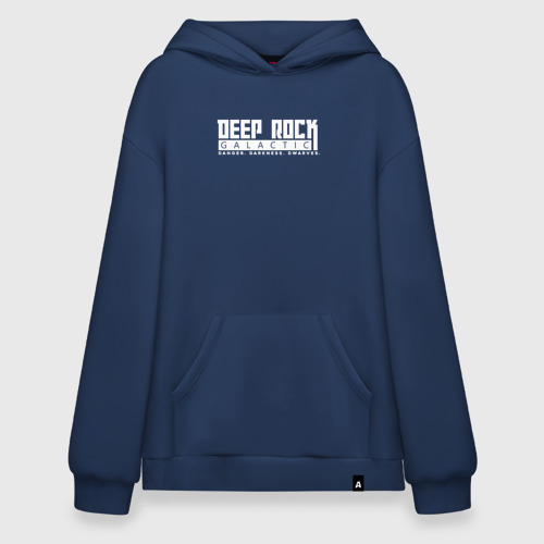 Худи SuperOversize хлопок Deep Rock Galactic logotype, цвет темно-синий