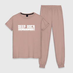 Женская пижама хлопок Deep Rock Galactic logotype