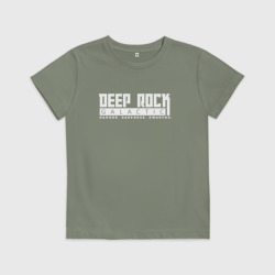 Детская футболка хлопок Deep Rock Galactic logotype