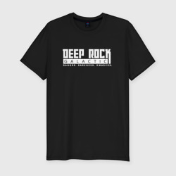 Мужская футболка хлопок Slim Deep Rock Galactic logotype