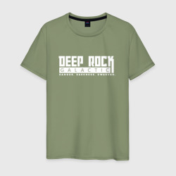 Мужская футболка хлопок Deep Rock Galactic logotype