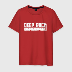 Мужская футболка хлопок Deep Rock Galactic logotype
