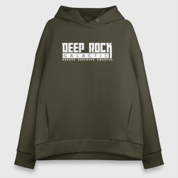 Женское худи Oversize хлопок Deep Rock Galactic logotype