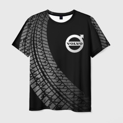 Мужская футболка 3D Volvo tire tracks