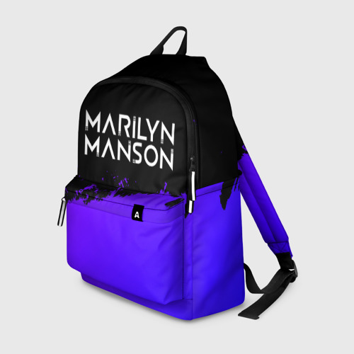 Рюкзак 3D Marilyn Manson purple grunge