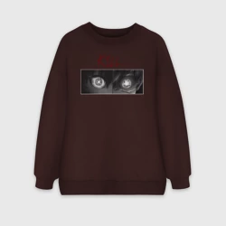 Женский свитшот oversize без начеса хлопок BlueLock