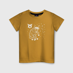 Детская футболка хлопок Бык Taurus телец по зодиаку