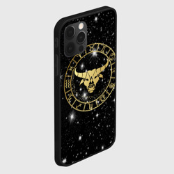 Чехол для iPhone 12 Pro Max Телец золотой на звездном небе - фото 2