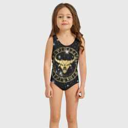 Детский купальник 3D Телец золотой на звездном небе