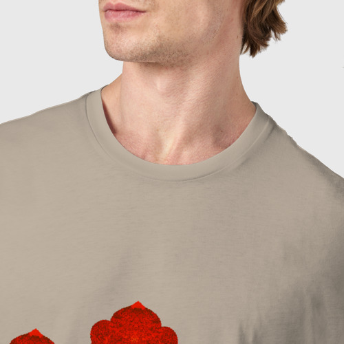 Мужская футболка хлопок с принтом Три кокошника, фото #4
