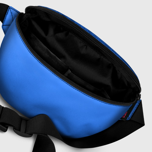 Поясная сумка 3D Однотонный неоновый синий цвет - фото 7