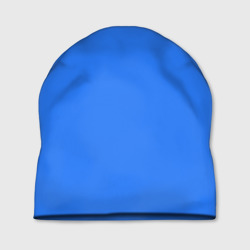 Шапка 3D Однотонный неоновый синий цвет