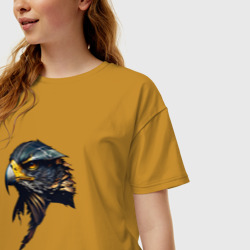 Женская футболка хлопок Oversize Беркут - хищная птица - фото 2