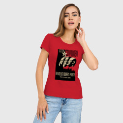Женская футболка хлопок Slim Ленин, Маркс и Энгельс - фото 2