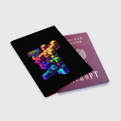 Обложка для паспорта матовая кожа Tetris game - фото 2