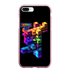 Чехол для iPhone 7Plus/8 Plus матовый Tetris game