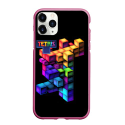 Чехол для iPhone 11 Pro Max матовый Tetris game