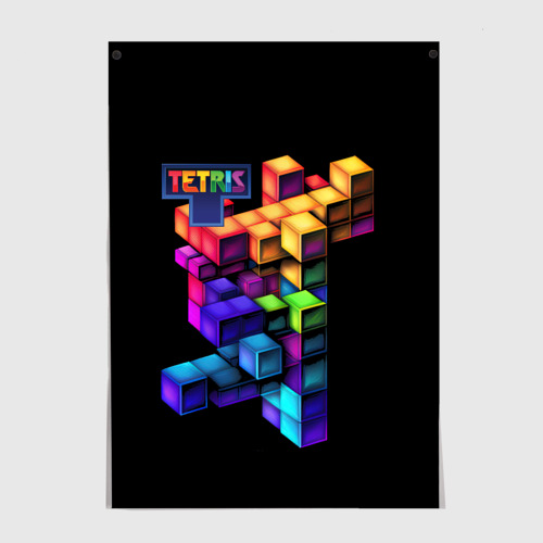 Постер Tetris game