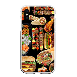 Чехол для iPhone XS Max матовый Гастрономический оргазм
