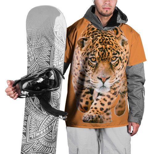 Накидка на куртку 3D Ягуар на охоте, цвет 3D печать