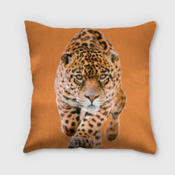 Подушка 3D Ягуар на охоте