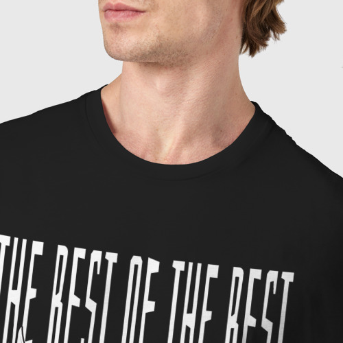 Мужская футболка хлопок Лучший шашлычник, человек-барбекю, цвет черный - фото 6