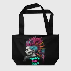 Пляжная сумка 3D Punks not  dead