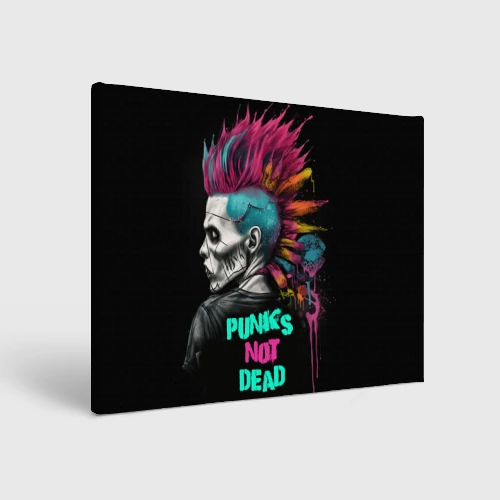 Холст прямоугольный Punks not  dead