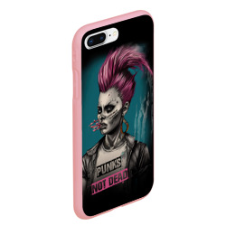 Чехол для iPhone 7Plus/8 Plus матовый Punks no dead    girl - фото 2