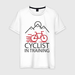 Велотренирока – Мужская футболка хлопок с принтом купить со скидкой в -20%
