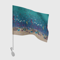 Флаг для автомобиля Подводный мир с рыбами