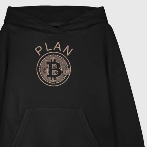 Детская толстовка хлопок Plan bitcoin, цвет черный - фото 3